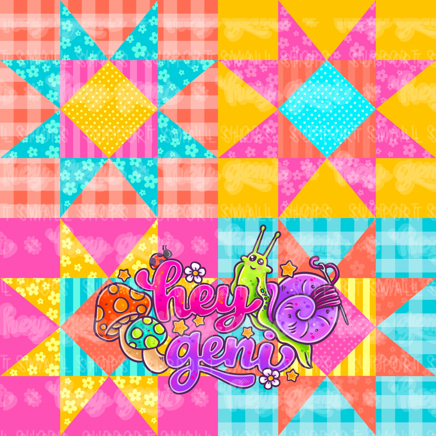 ORANGE/PINK QUILTING