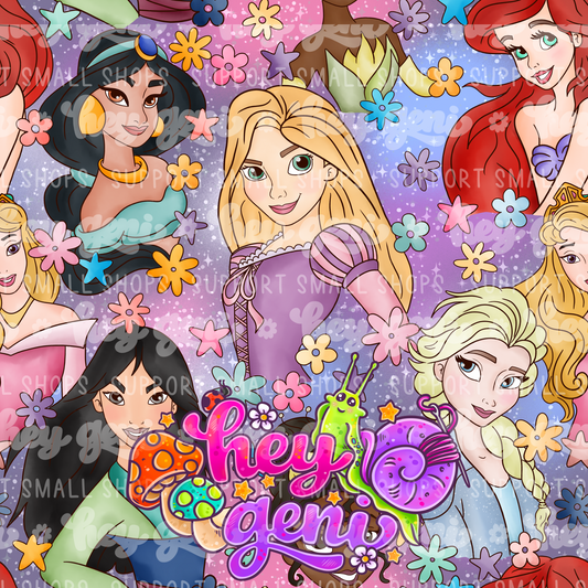 PRINCESS MASHUP ON PURPLE