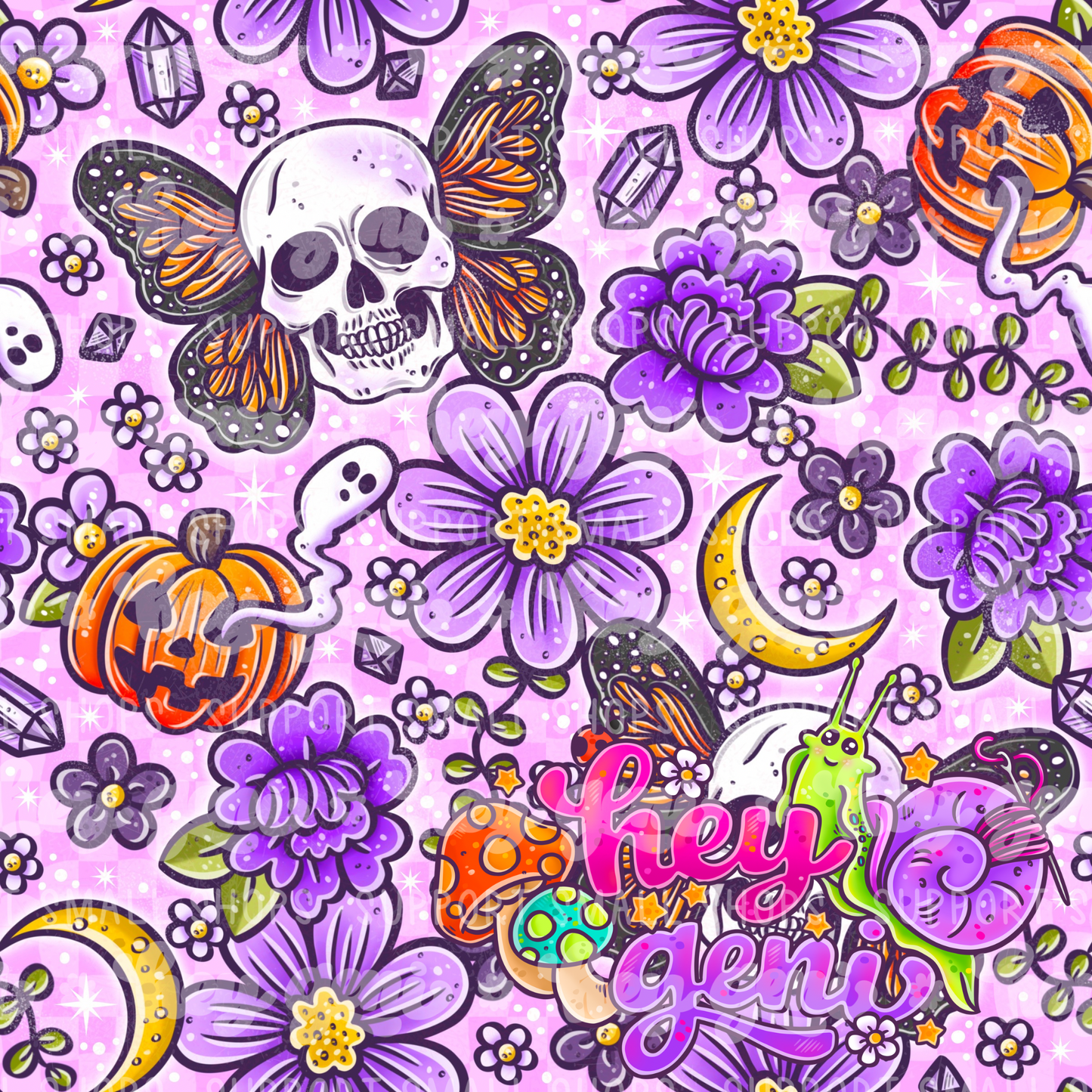 SPOOKY BUTTERFLY SKULLS