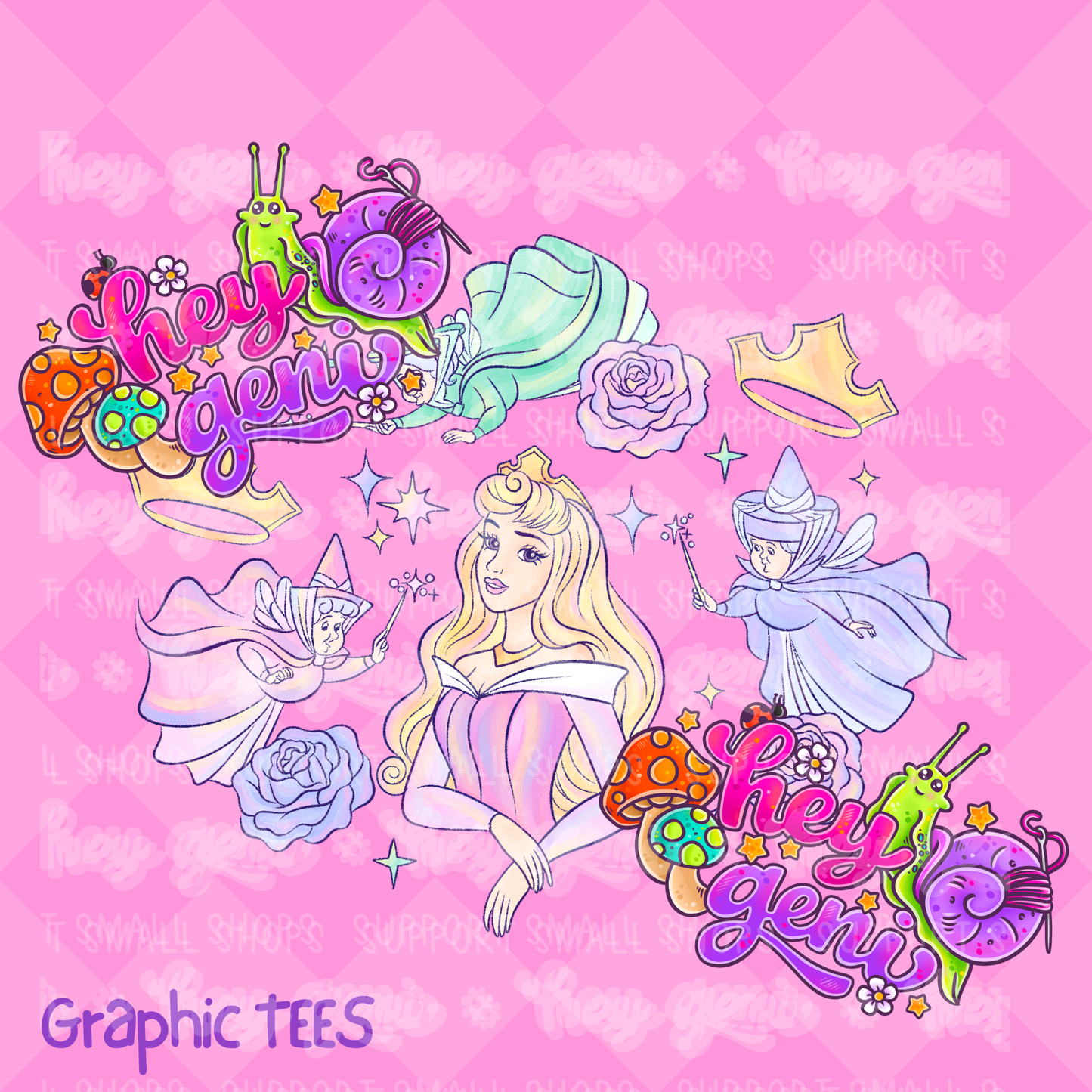 PRINCESSES & SIDEKICKS KIDS GRAPHIC TEES