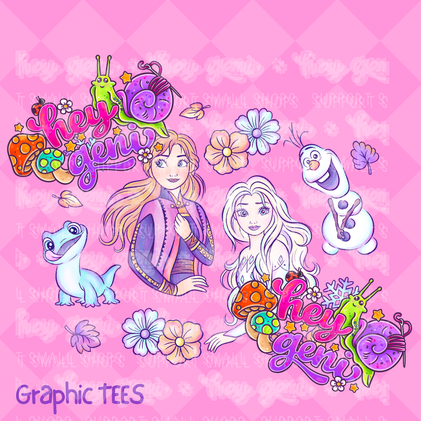 PRINCESSES & SIDEKICKS KIDS GRAPHIC TEES